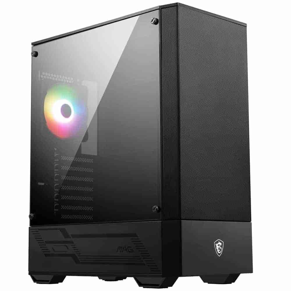 Msi Mag Forge r Mid Tower Gaming Cabinet Black X mm Argb Fan Pre Installed Acrylic Side Panel