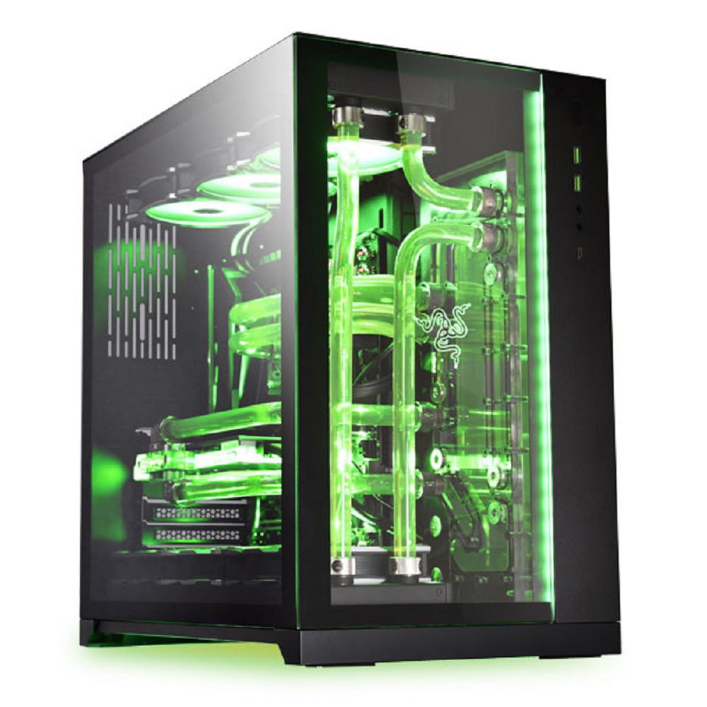 Lian Li Pc O Dynamic Razer Edition Gaming Cabinet Black