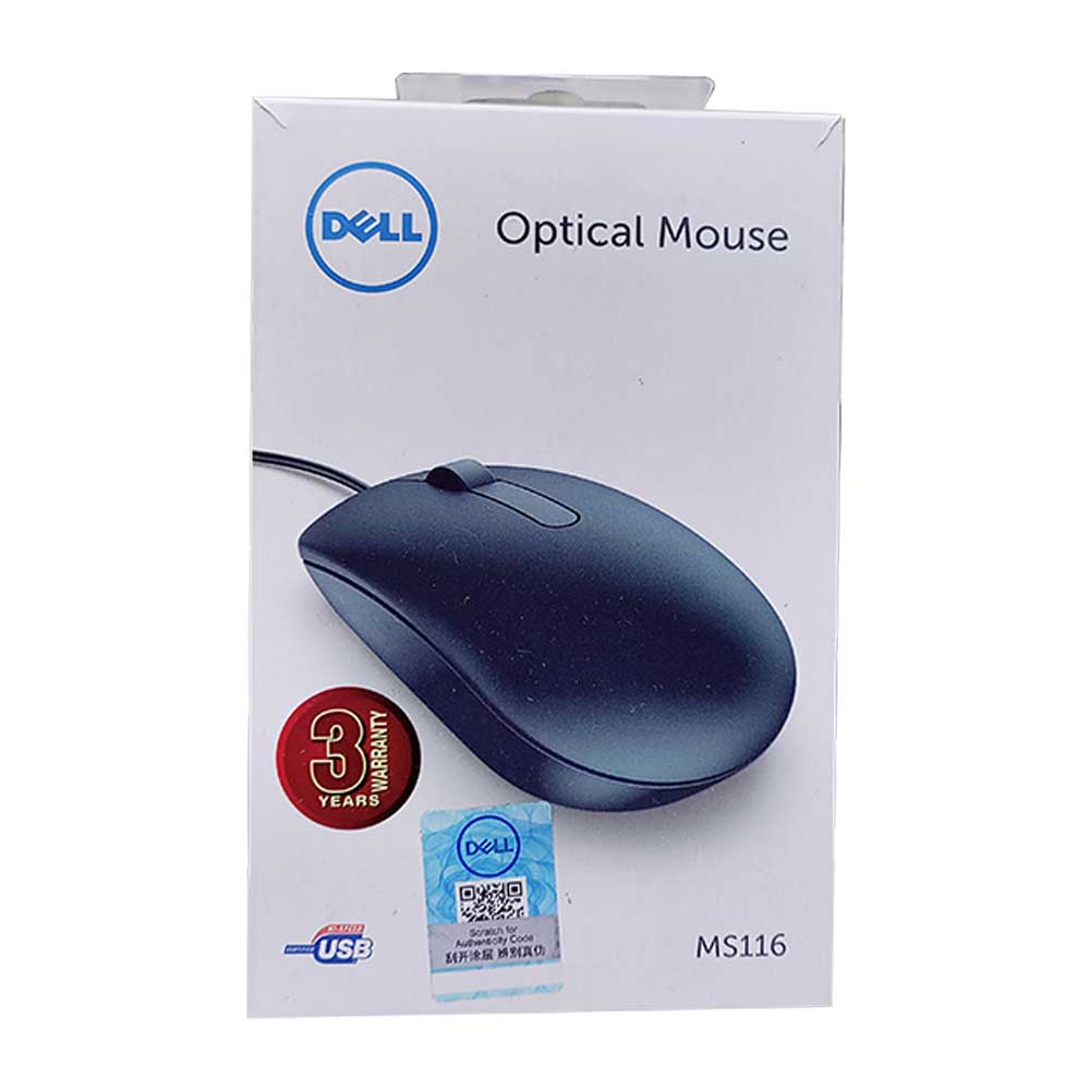 Buy Dell MS116 Wired Optical Mouse Online | Krgkart