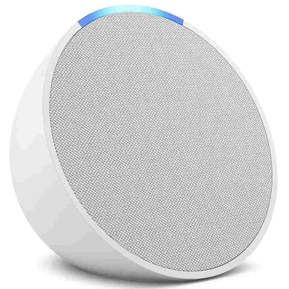 Amazon Echo Pop Smart Speaker with Alexa and Bluetooth White