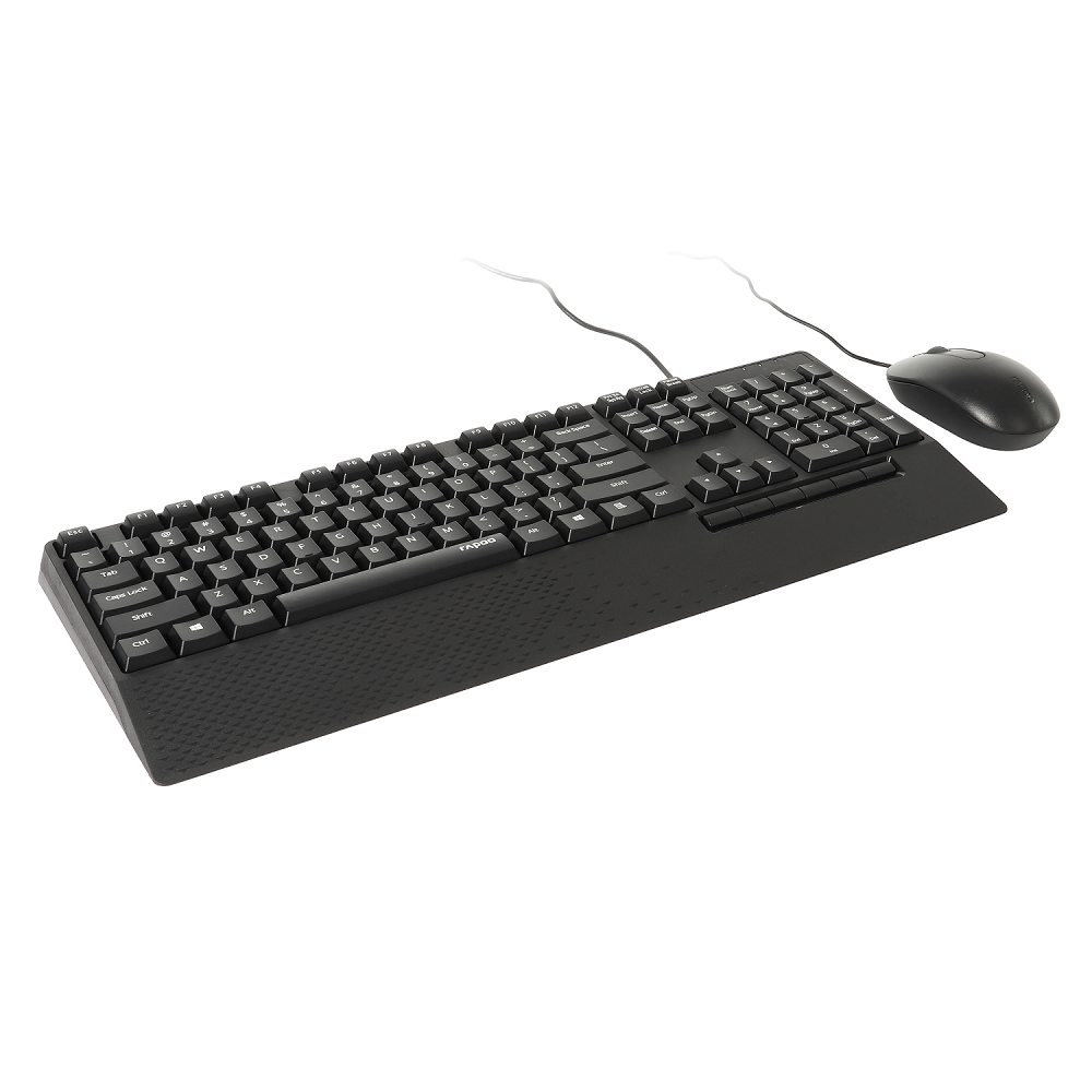 Rapoo Nx Wired Keyboard Mouse Combo Black