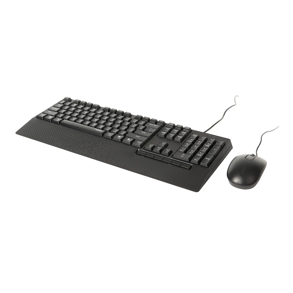 Rapoo Nx Wired Keyboard Mouse Combo Black