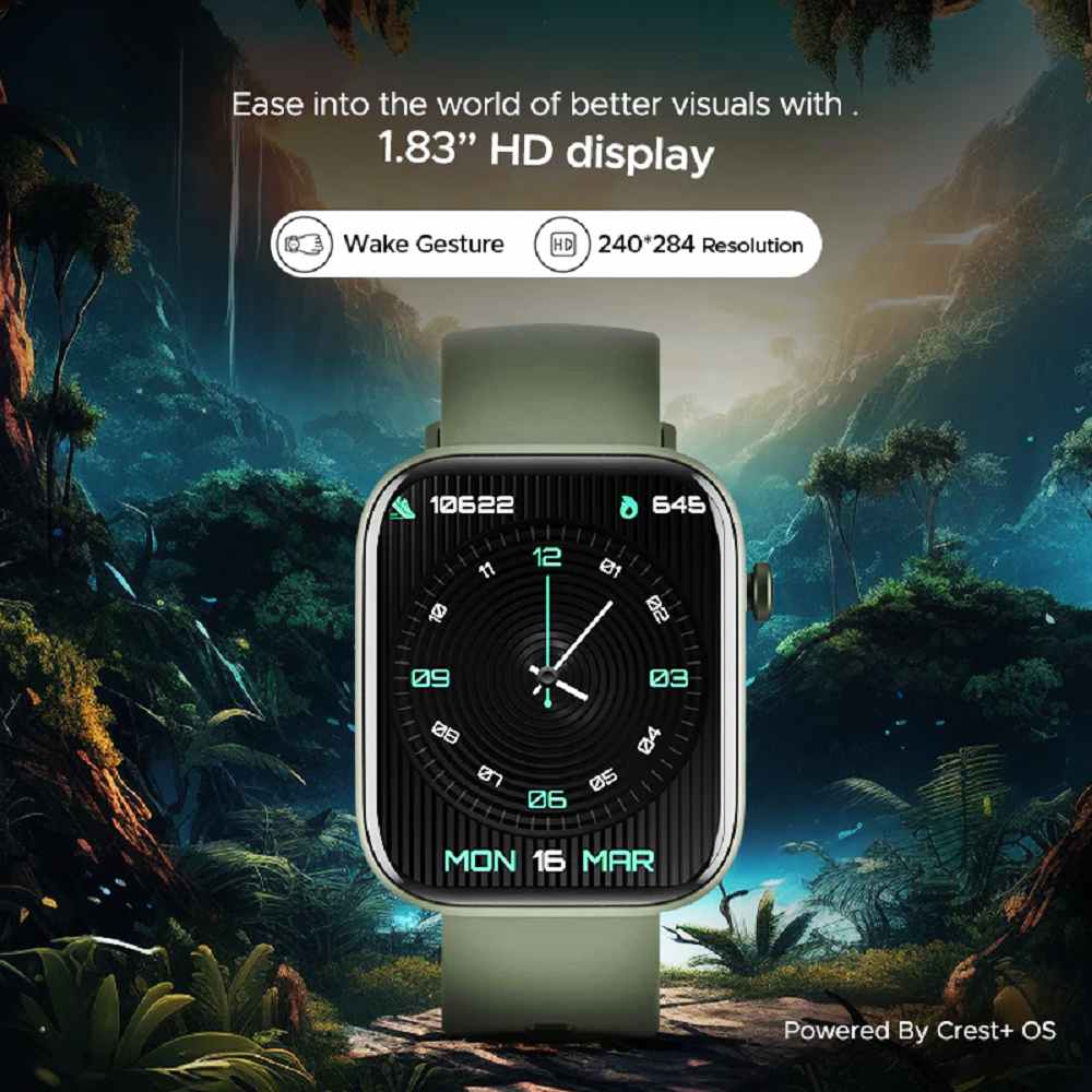 Boat Wave Astra Bluetooth Calling Smartwatch Olive Green